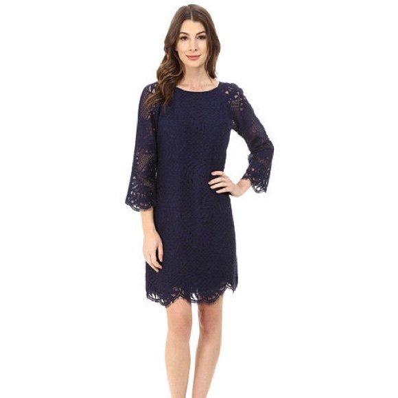 Lilly Pulitzer Dresses & Skirts - Lilly Pulitzer Lace navy dress